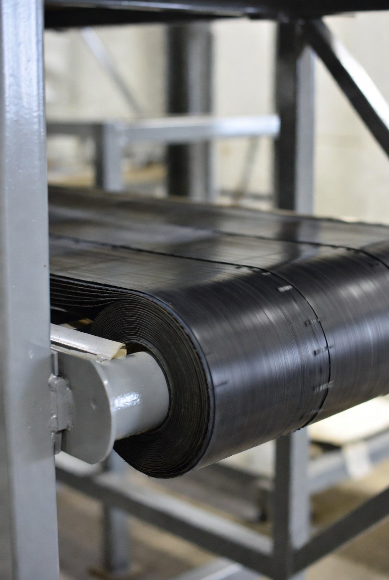 Производство конвейерных лент на заводе